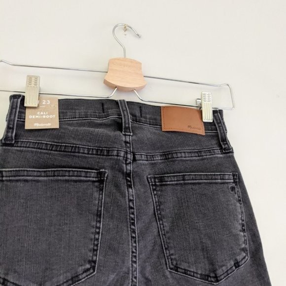 New Madewell Demi-Boot Jeans in Tobin Wash Inset Edition Size 23 - Picture 10 of 11